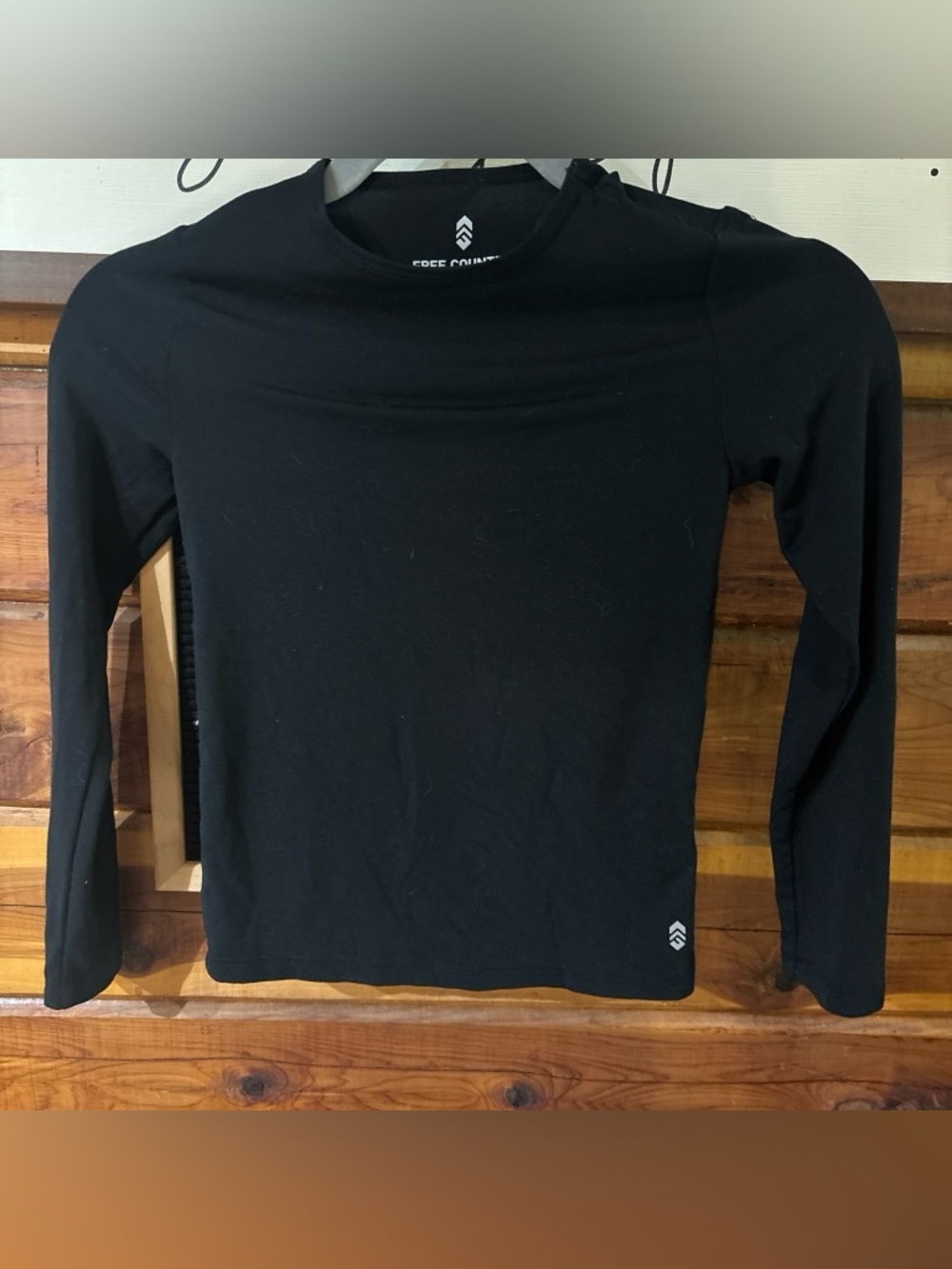 Free Country Kids Black Long Sleeve Top
